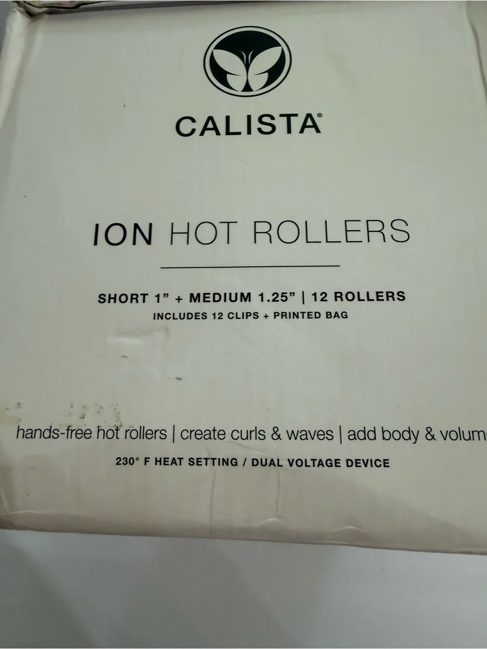 Calista Ion Hot Rollers Short Medium 12 Rollers Clips Bag Pink New Set
